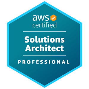 Logo da certificação AWS Solutions Architect - Professional